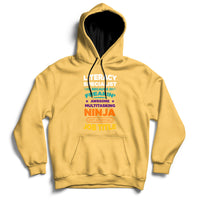 Literacy Specialist Because Freakin Awesome Multitasking Ninja Isnt An Official Job Title Hoodie - Wonder Print Shop