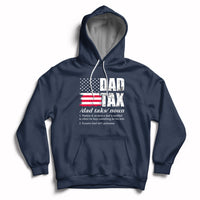 Vintage Dad Tax Definition Funny Fathers Day American Flag Hoodie - Wonder Print Shop