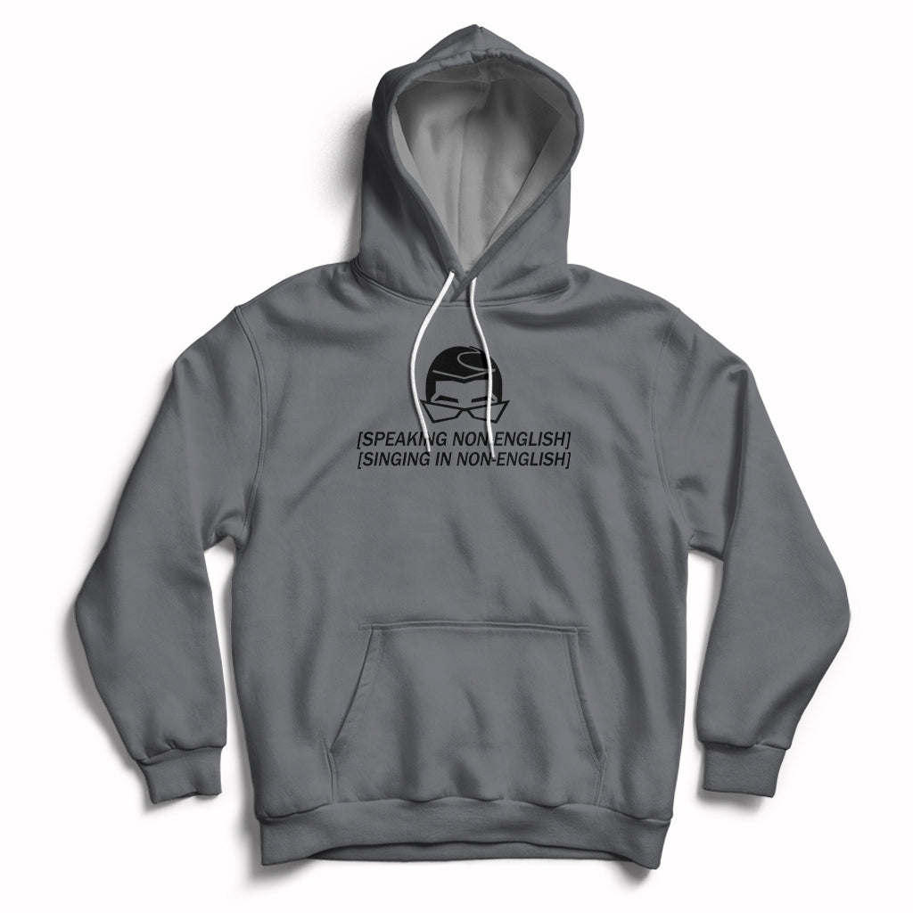 Speaking Non-English Singing In Non-English Spanish Subtitle Hoodie - Wonder Print Shop