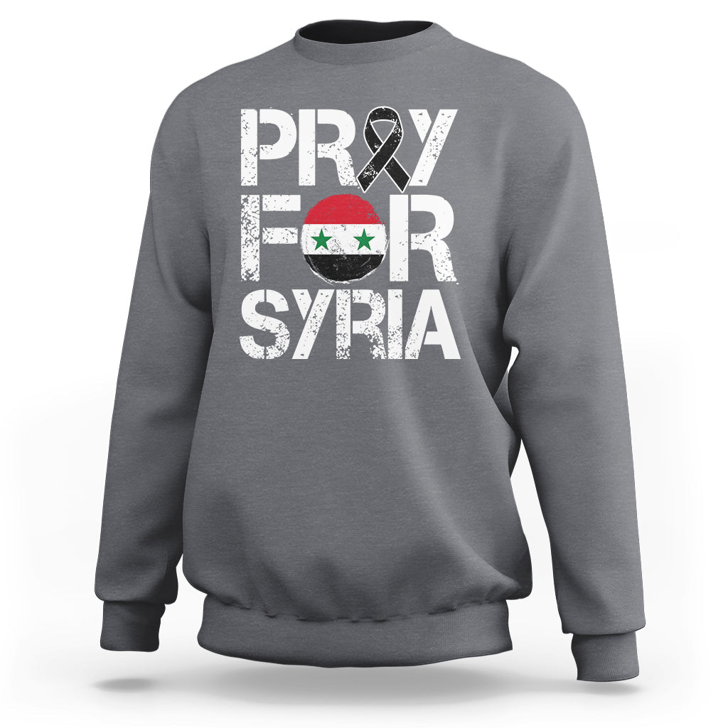 Syria Stay Strong We Are With You Pray For Syria Sweatshirt - Wonder Print Shop