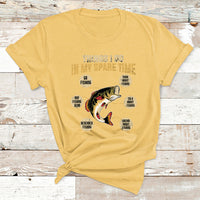 Fishing Shirt Men Things I Do In My Spare Time Funny Fishing T Shirt - Wonder Print Shop