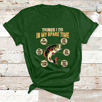 Fishing Shirt Men Things I Do In My Spare Time Funny Fishing T Shirt - Wonder Print Shop