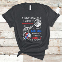 I Love Someone With Heart Disease To The Moon And Back CHD T-Shirt - Wonder Print Shop