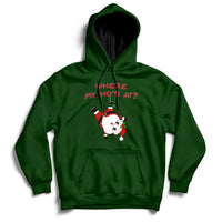 Funny Christmas Santa Claus Where My Ho's At Hoodie - Wonder Print Shop