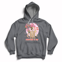 Dark gray cowboy hoodie with colorful skeleton, roses, and “EVERYTHING IS FINE” graphic