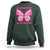 Pink Shirt Day On Wednesdays We Wear Pink Butterfly Anti Bullying Sweatshirt - Wonder Print Shop