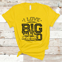 I Love Big Sacks Tight Ends And A Strong D Funny Football Lover Games T-Shirt - Wonder Print Shop