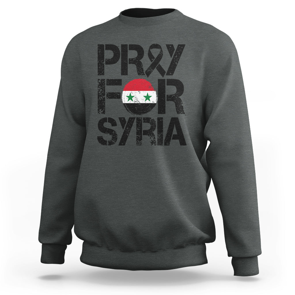 Syria Stay Strong We Are With You Pray For Syria Sweatshirt - Wonder Print Shop