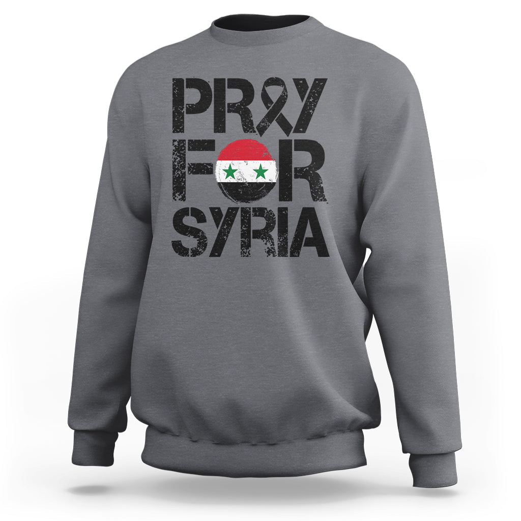 Syria Stay Strong We Are With You Pray For Syria Sweatshirt - Wonder Print Shop