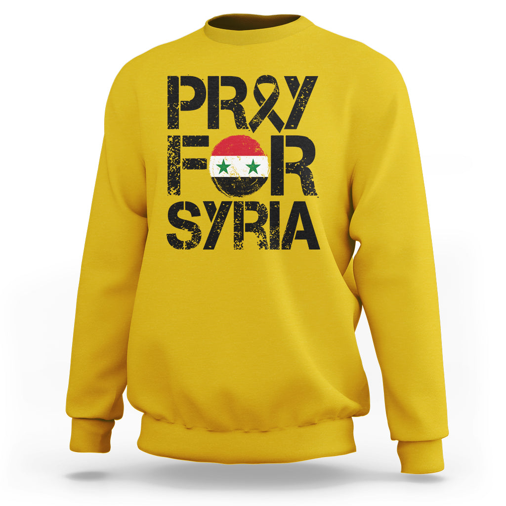 Syria Stay Strong We Are With You Pray For Syria Sweatshirt - Wonder Print Shop