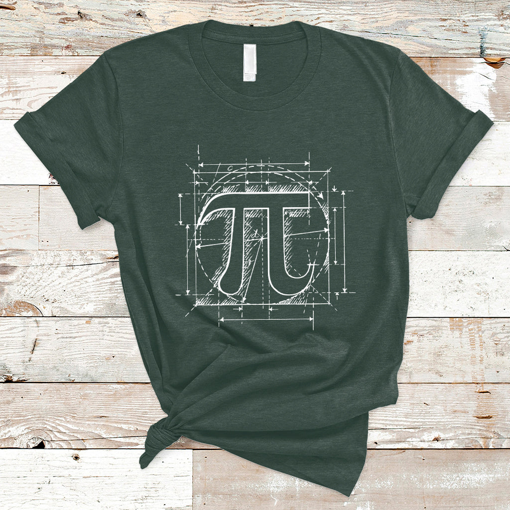 Funny Pi Day Number Pi Geometric Shape Pi Digits Geometry T Shirt - Wonder Print Shop
