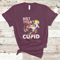 Not Today Cupid Funny Anti Valentine's Day Self-love T-Shirt - Wonder Print Shop