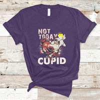 Not Today Cupid Funny Anti Valentine's Day Self-love T-Shirt - Wonder Print Shop