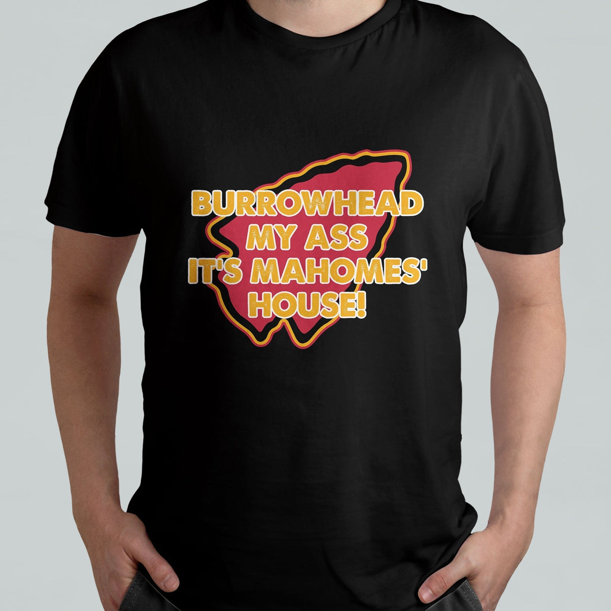 Funny Sarcastic Burrowhead My Ass Mock T Shirt - Wonder Print Shop