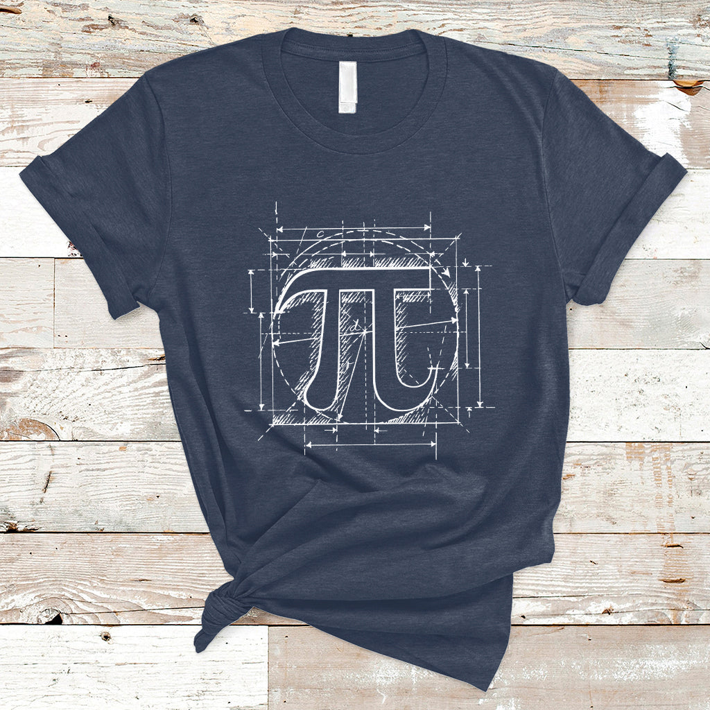 Funny Pi Day Number Pi Geometric Shape Pi Digits Geometry T Shirt - Wonder Print Shop