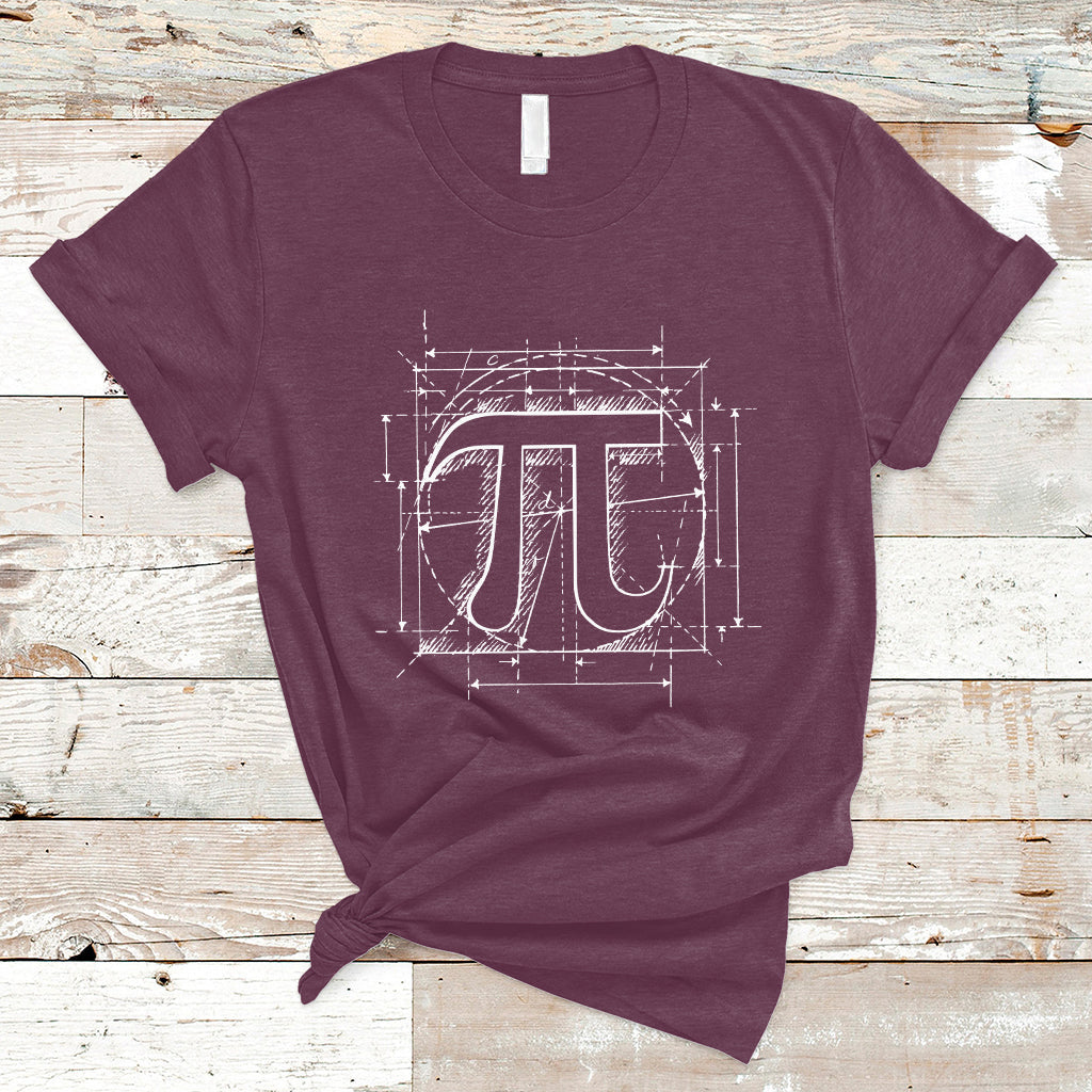 Funny Pi Day Number Pi Geometric Shape Pi Digits Geometry T Shirt - Wonder Print Shop