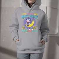 Unicorn I Love Someone With Heart Disease To The Moon & Back Hoodie - Wonder Print Shop