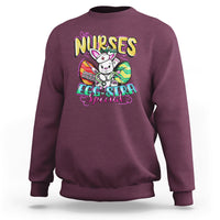 Nurses Are Egg-stra Special Easter Bunny Nursing Extra Pun Sweatshirt - Wonder Print Shop