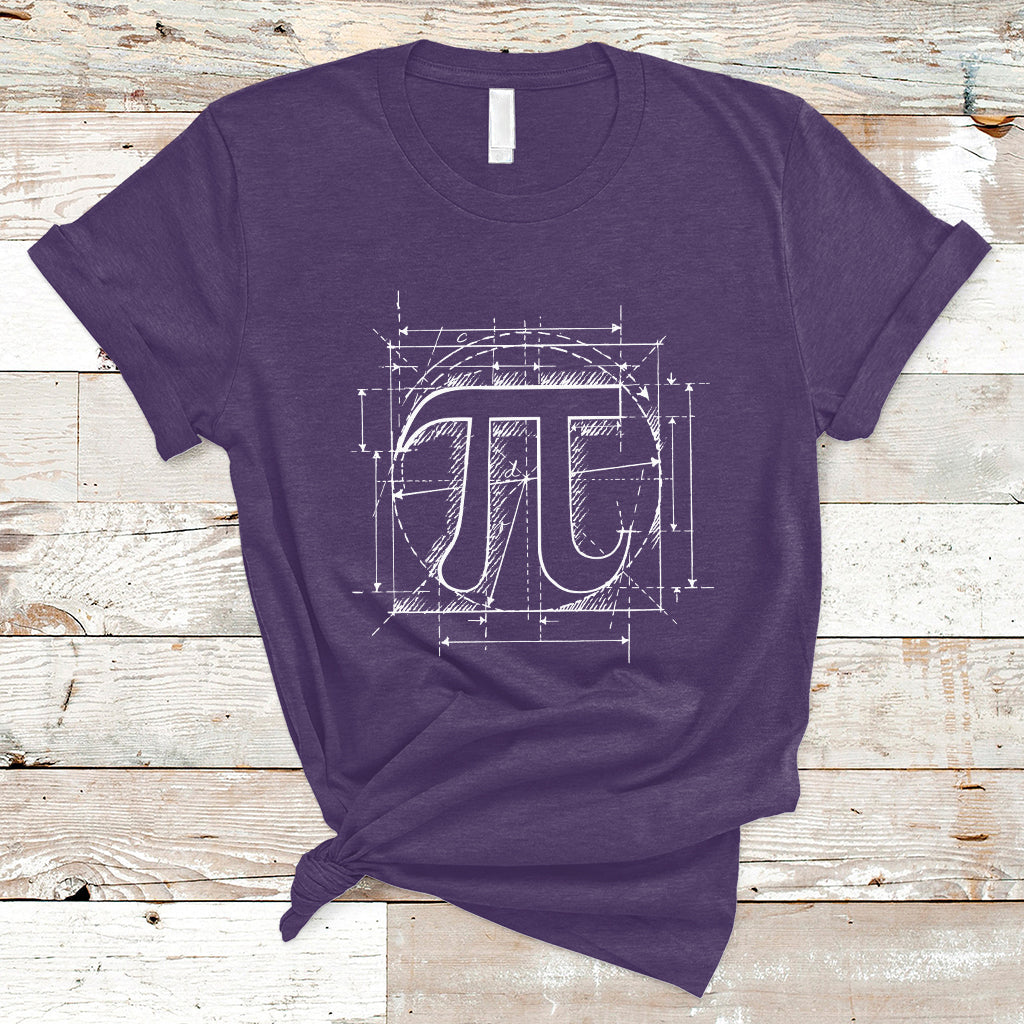 Funny Pi Day Number Pi Geometric Shape Pi Digits Geometry T Shirt - Wonder Print Shop