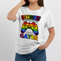 Gaymer Like a Regular Gamer But Way Gayer Game Player, LGBT T Shirt - Wonder Print Shop