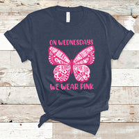Pink Shirt Day On Wednesdays We Wear Pink Butterfly Anti Bullying T Shirt - Wonder Print Shop