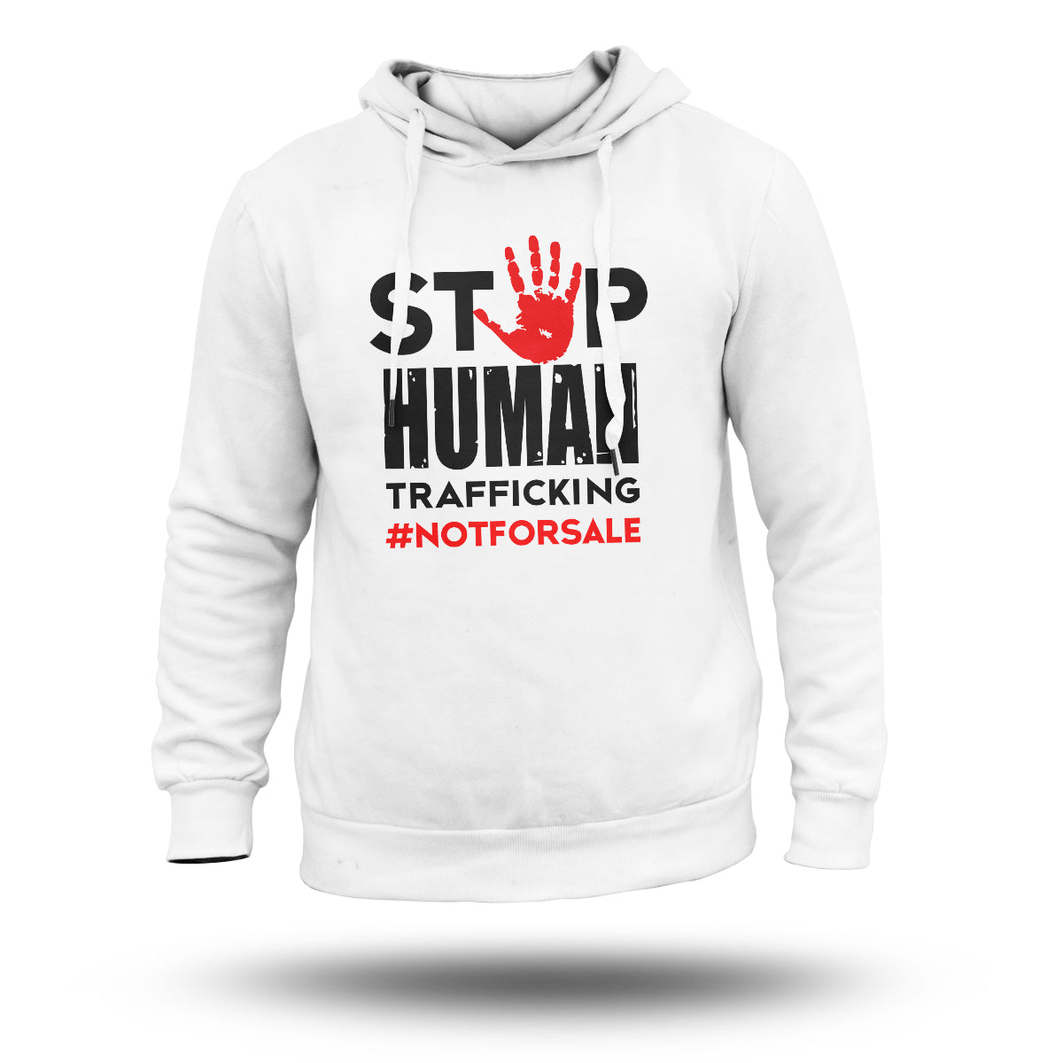 Stop Human Trafficking #NotForSale Hand Print, Awareness Hoodie - Wonder Print Shop