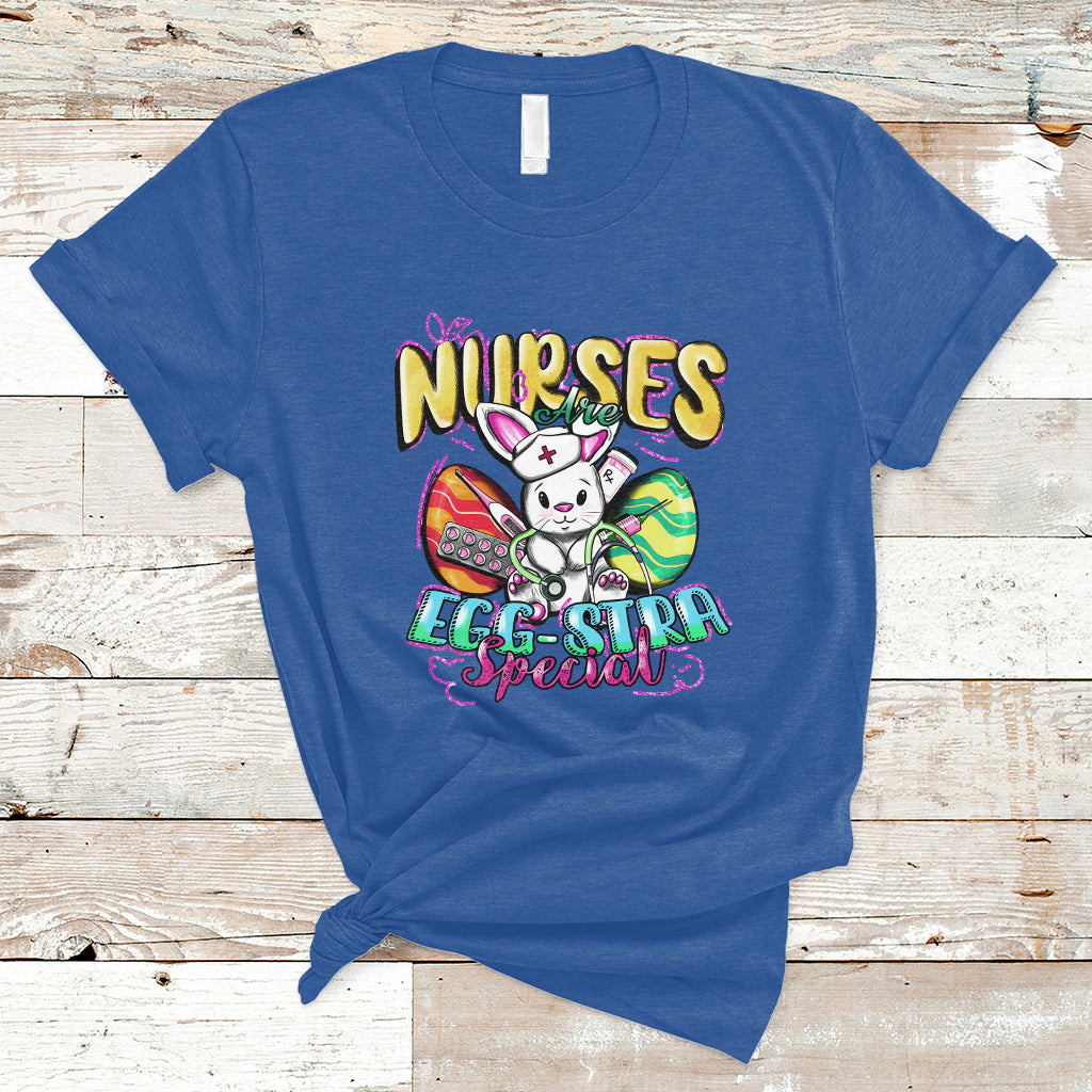Nurses Are Egg-stra Special Easter Bunny Nursing Extra Pun T Shirt - Wonder Print Shop