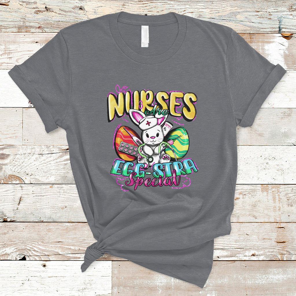 Nurses Are Egg-stra Special Easter Bunny Nursing Extra Pun T Shirt - Wonder Print Shop