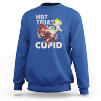 Not Today Cupid Funny Anti Valentine's Day Self-love Sweatshirt - Wonder Print Shop