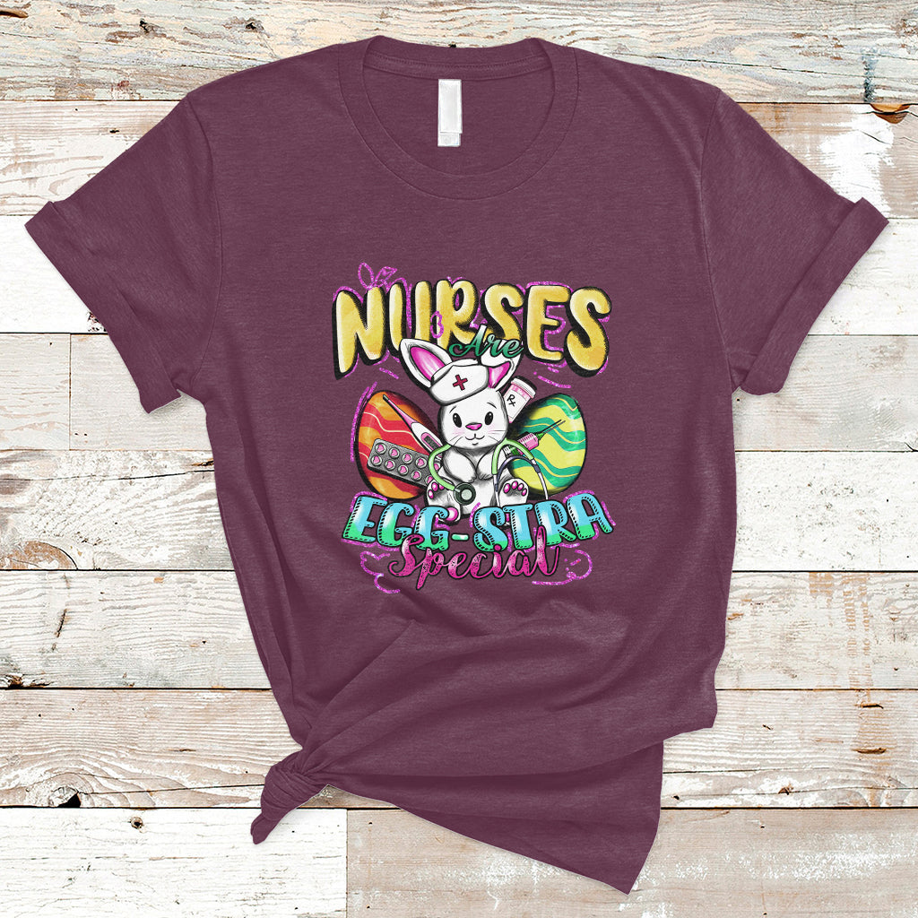 Nurses Are Egg-stra Special Easter Bunny Nursing Extra Pun T Shirt - Wonder Print Shop