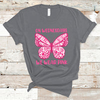 Pink Shirt Day On Wednesdays We Wear Pink Butterfly Anti Bullying T Shirt - Wonder Print Shop