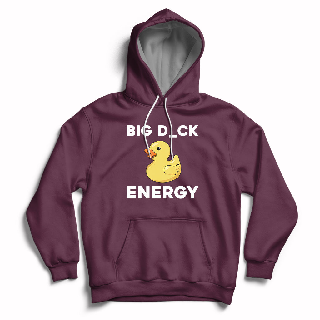 Sarcastic Big Duck Energy Funny Ducky Meme Hoodie - Wonder Print Shop