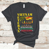 Patriotic Vietnam Veterans Defended The Dream American Flag T-Shirt - Wonder Print Shop