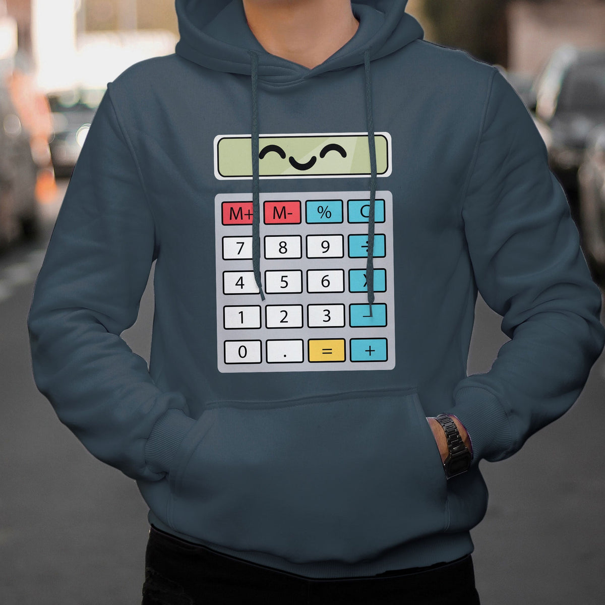 Number Day Math Day Calculator Costume I Am A Calculator Let's Have Fun With The Numbers Hoodie - Wonder Print Shop