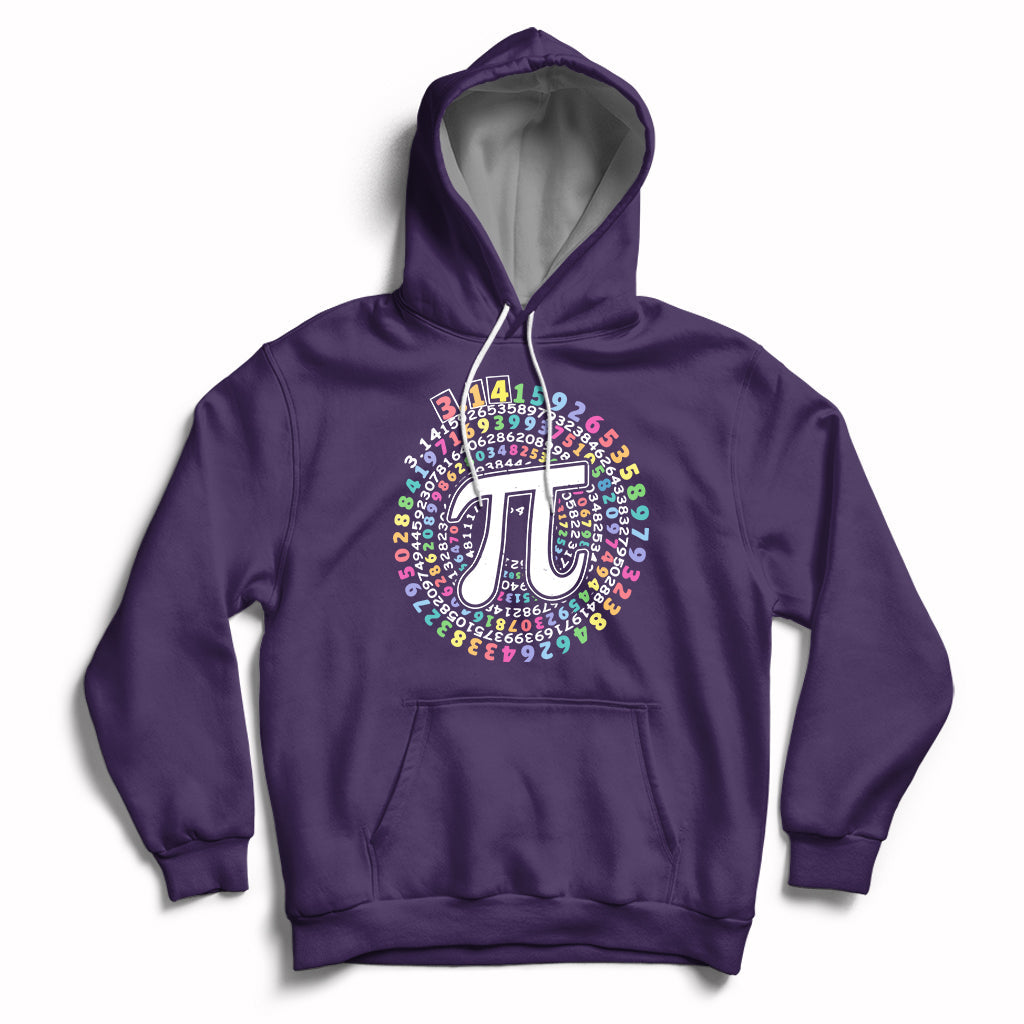 Funny Pi Day 3.14 Number Pi Circle Ratio Pi Digits Geometry Hoodie - Wonder Print Shop