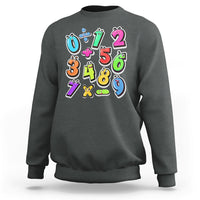 Numbers Math Calculation Symbols Number Day Math Day Numbers Costume Let's Have Fun With The Numbers Sweatshirt - Wonder Print Shop