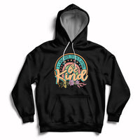 Black kids rainbow graphic hoodie with front pocket and hood drawstrings