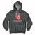 Brave With Every Beat CHD Heart Disease Red And Blue Ribbon Hoodie - Wonder Print Shop