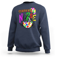 Happy Easter Certified Nurse Easter Eggs Nursing Nurse Day Sweatshirt - Wonder Print Shop