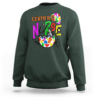 Happy Easter Certified Nurse Easter Eggs Nursing Nurse Day Sweatshirt - Wonder Print Shop