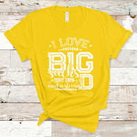 I Love Big Sacks Tight Ends And A Strong D Funny Football Lover Games T-Shirt - Wonder Print Shop
