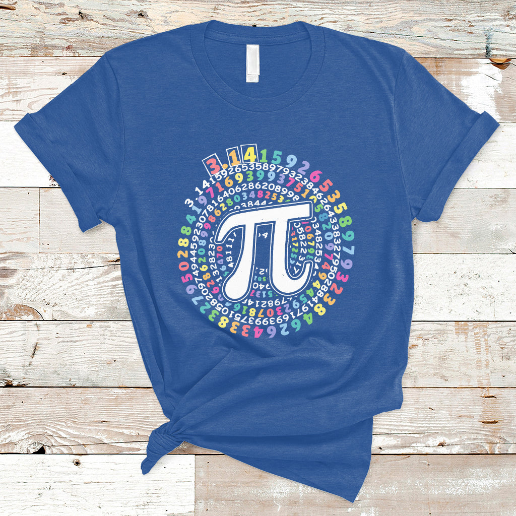 Funny Pi Day 3.14 Number Pi Circle Ratio Pi Digits Geometry T Shirt - Wonder Print Shop