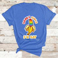 Sorry Girls I'm Gay Rainbow Banana LGBT Pride For Mens T Shirt - Wonder Print Shop