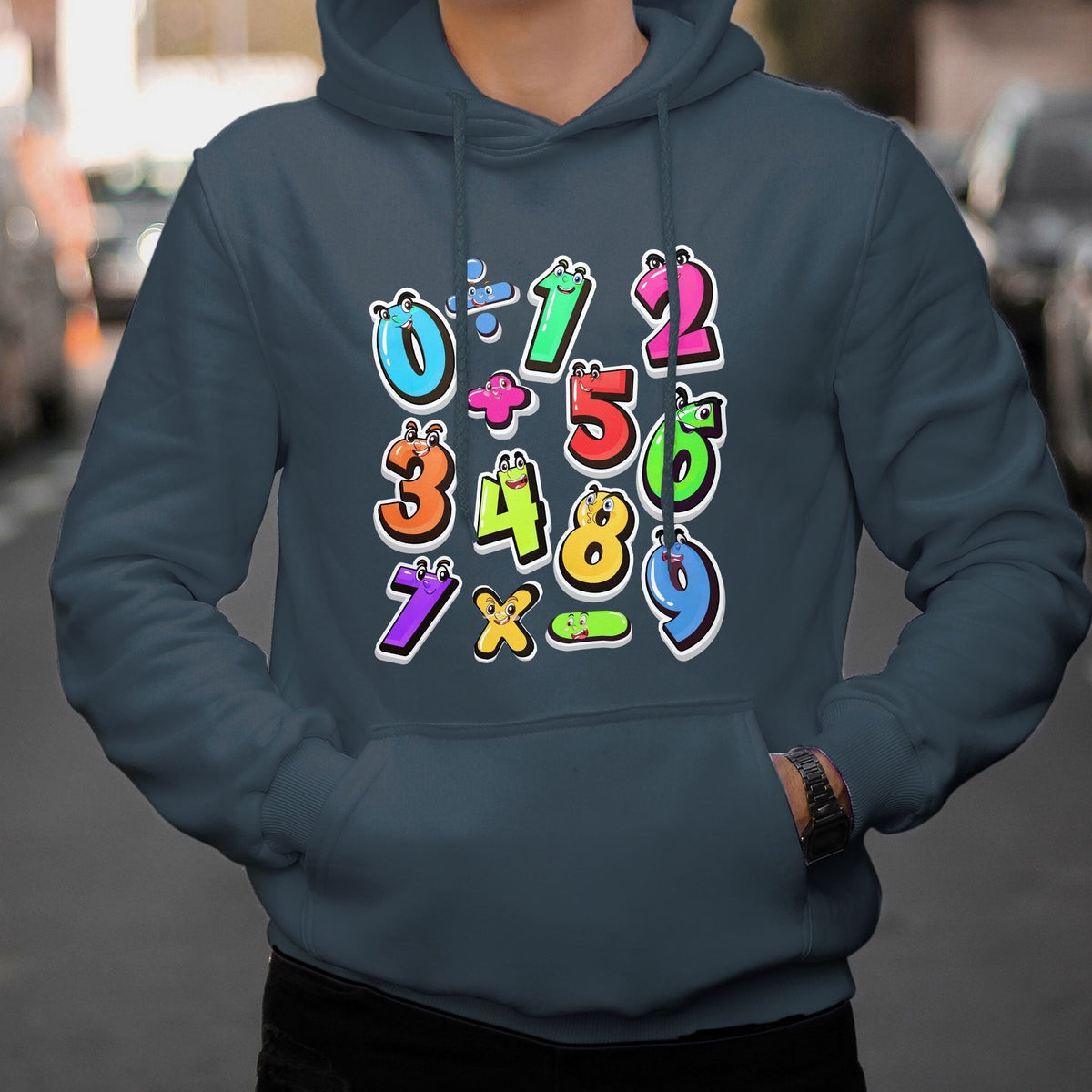 Numbers Math Calculation Symbols Number Day Math Day Numbers Costume Let's Have Fun With The Numbers Hoodie - Wonder Print Shop