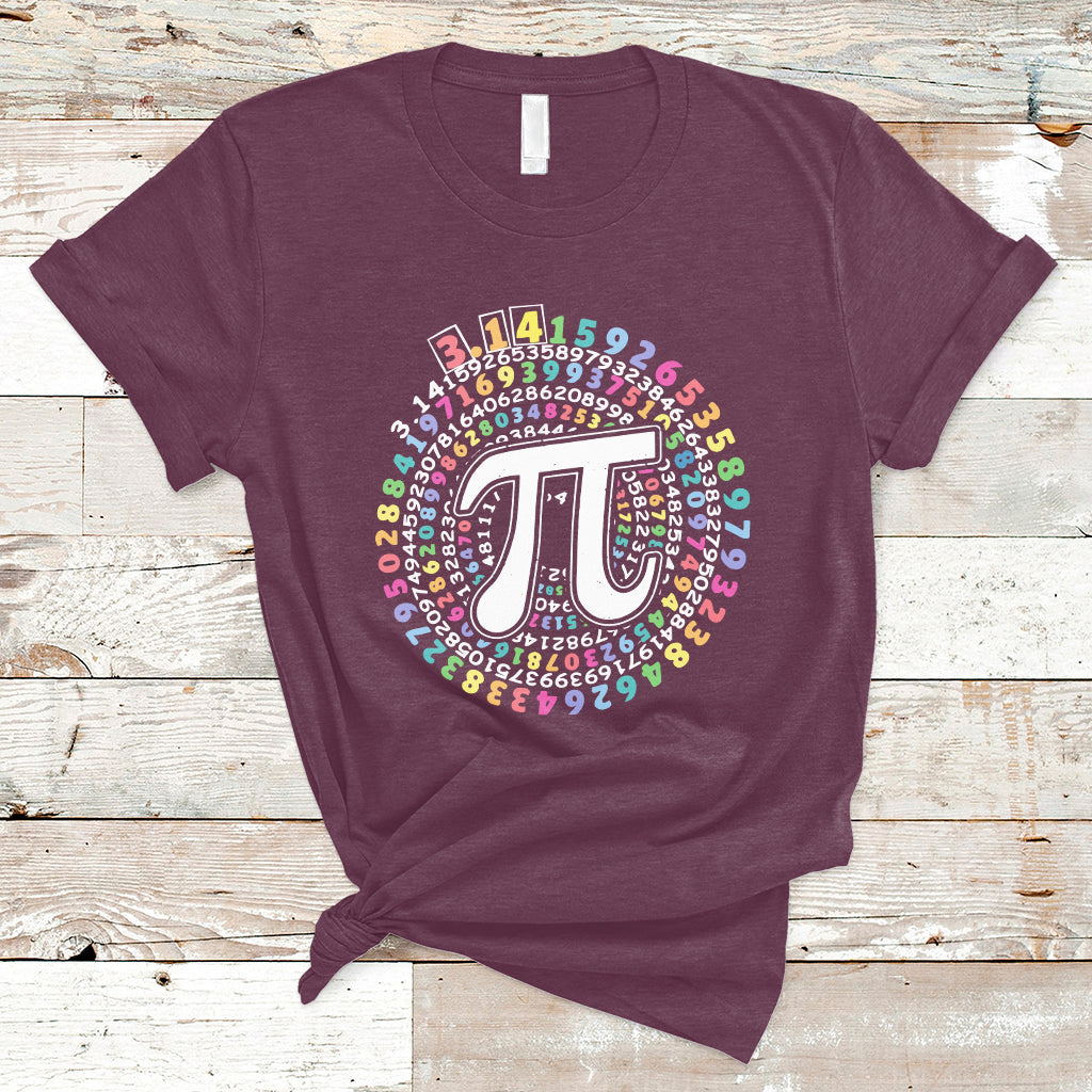 Funny Pi Day 3.14 Number Pi Circle Ratio Pi Digits Geometry T Shirt - Wonder Print Shop
