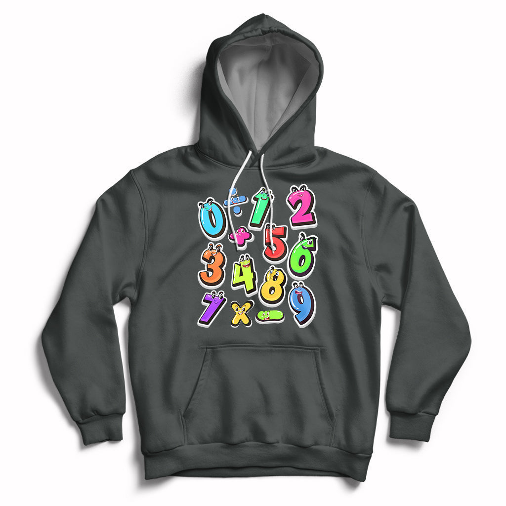 Numbers Math Calculation Symbols Number Day Math Day Numbers Costume Let's Have Fun With The Numbers Hoodie - Wonder Print Shop