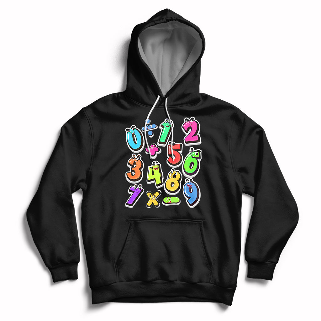 Numbers Math Calculation Symbols Number Day Math Day Numbers Costume Let's Have Fun With The Numbers Hoodie - Wonder Print Shop