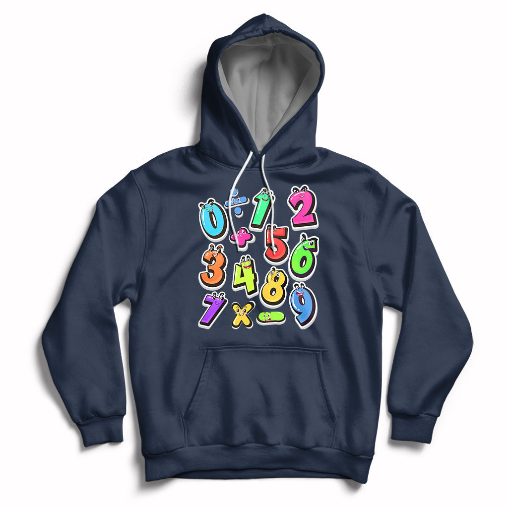Numbers Math Calculation Symbols Number Day Math Day Numbers Costume Let's Have Fun With The Numbers Hoodie - Wonder Print Shop