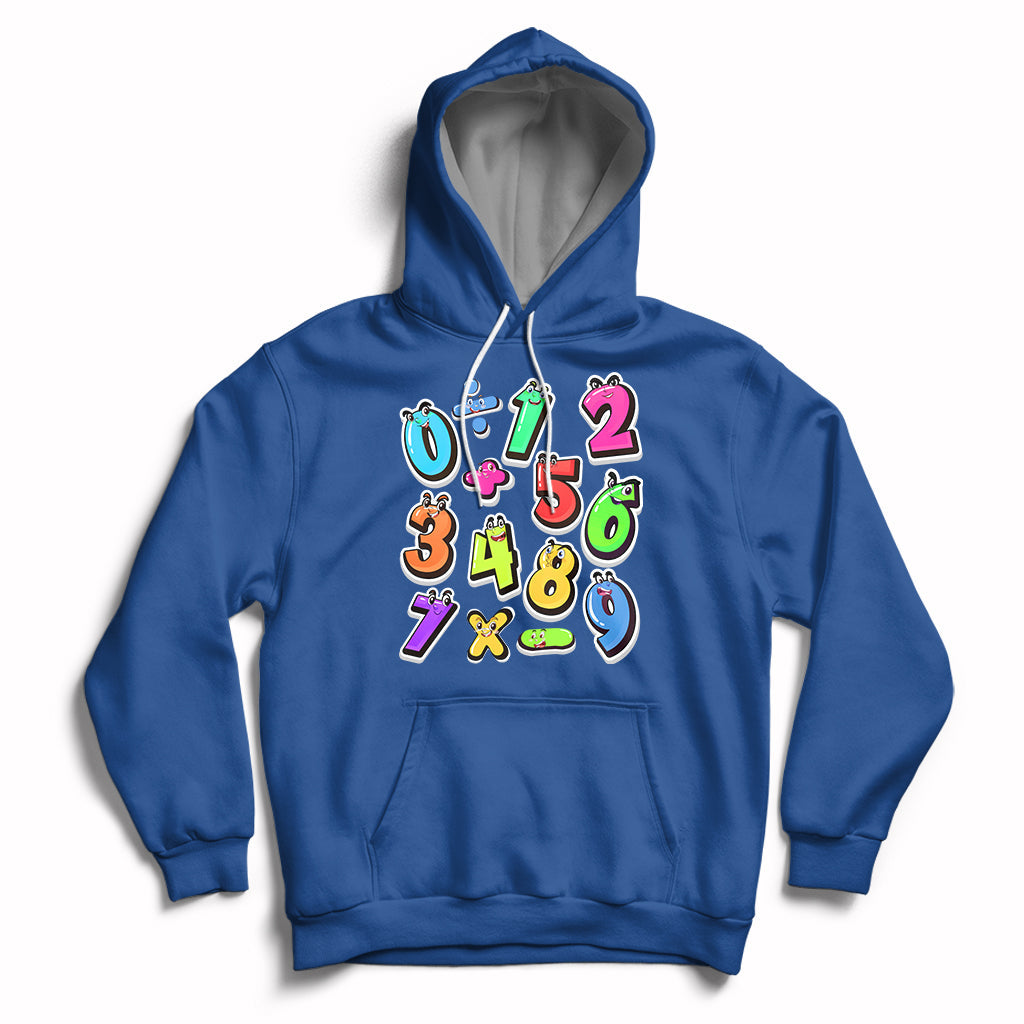 Numbers Math Calculation Symbols Number Day Math Day Numbers Costume Let's Have Fun With The Numbers Hoodie - Wonder Print Shop