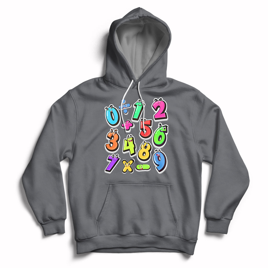Numbers Math Calculation Symbols Number Day Math Day Numbers Costume Let's Have Fun With The Numbers Hoodie - Wonder Print Shop